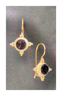 14k Persephone Smoky Topaz Earrings